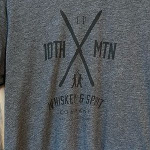 10th Mtn Whiskey & Spirit Company t-shirt. Size Large.
